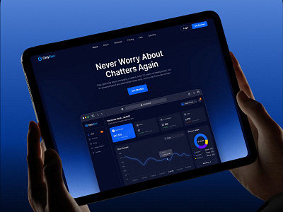 OnlyTool - AI-Driven Website afterglow analytics b2b branding charts clean dark dashboard design minimal platform saas web design workflow