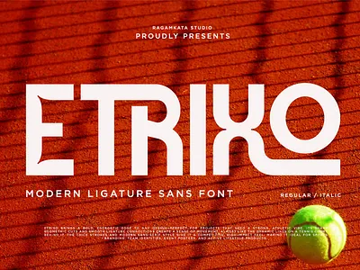 Etrixo – Bold Modern Ligature Sans Typeface active bold branding creative design display event fitness font fonts geometric graphic design headline logo matchday modern promotions sans sans serif