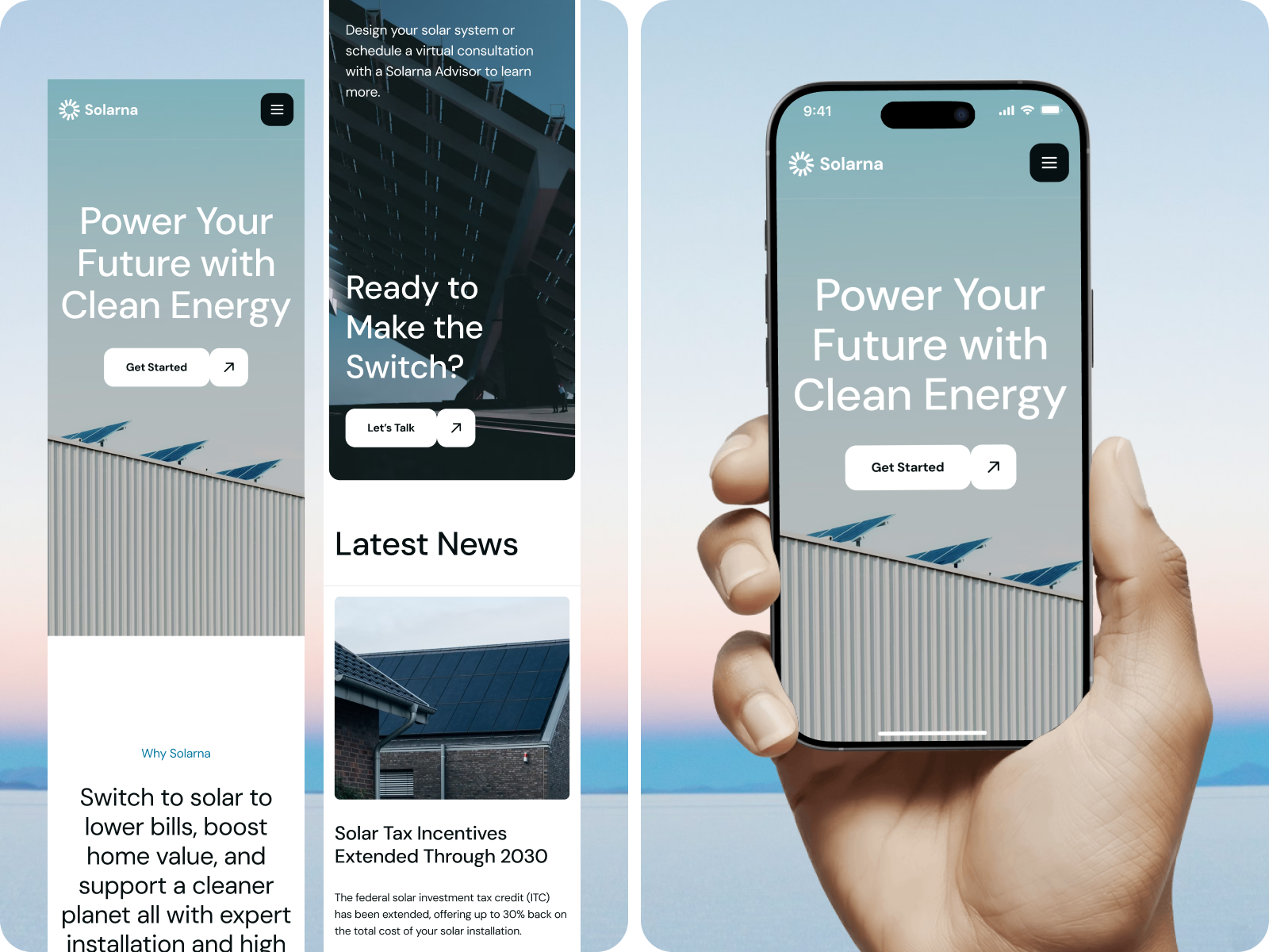 Example of Solarna - Solar Energy Landing page Responsive
