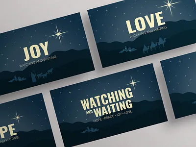 Church Advent Series Design adobe illustrator branding design digital design graphic design slide design typography vector