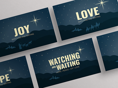 Church Advent Series Design adobe illustrator branding design digital design graphic design slide design typography vector