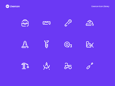 Construction - Uxercon Icon Library animation architecture builder building civil construction construction icon design engineer engineering figma icon icon design industry logo ui uiux ux uxercon