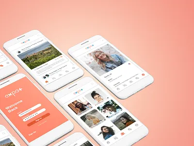 Expat App app app design branding graphic design logo ui ux