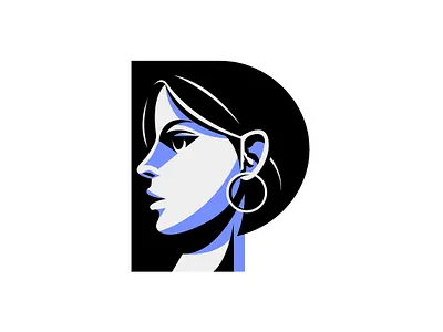 Stylish Short Hair Woman Logo branding business logo clean design contemporary design drawing elegance geometry graphic design illustration logo logoground logomaker ui woman