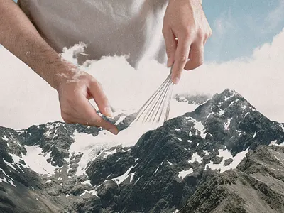 cream mountain album cover book cover collage cover design design digital art graphic design illustration 그래픽디자인 꼴라주 꼴라쥬 콜라주 콜라쥬