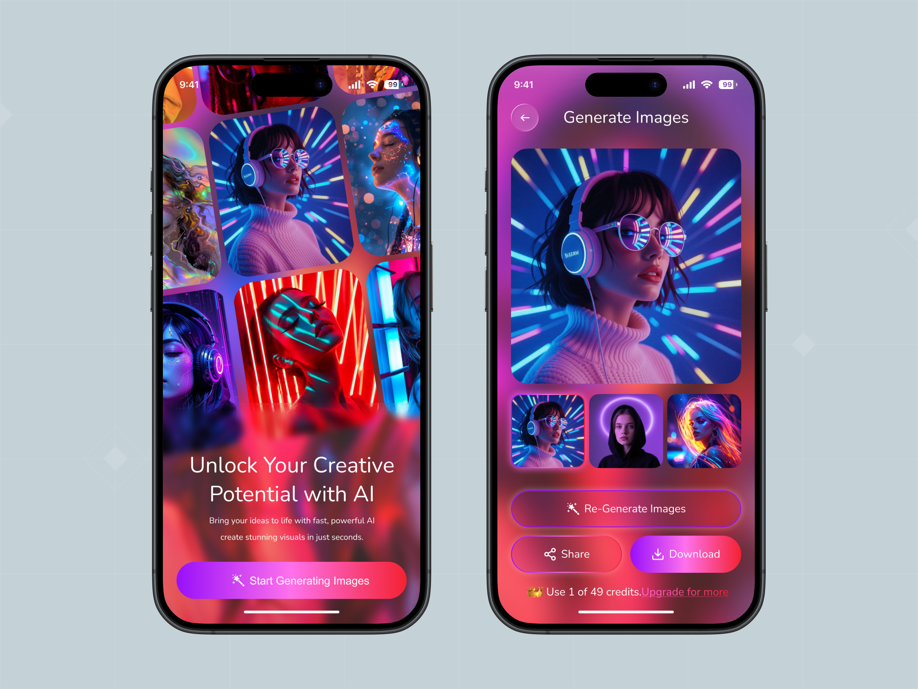 Example of Premium Mobile App UI Design