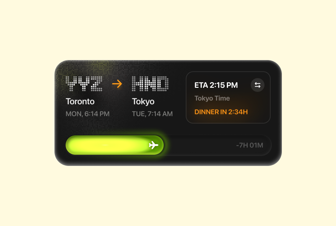 Modern Flight Tracking UI Card Redesign app animation aviation design card ui dribbble shot flight card interaction design microinteraction mobile widget neon design product designer progress indicator senior ui designer travel ui ui redesign ux case study