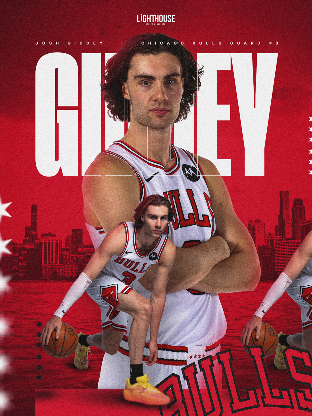 Josh Giddey 2025 Autograph Poster australia autograph basketball branding bulls chicago bulls chicago bulls 3 design giddey graphic design josh giddey nba poster signing social media sports