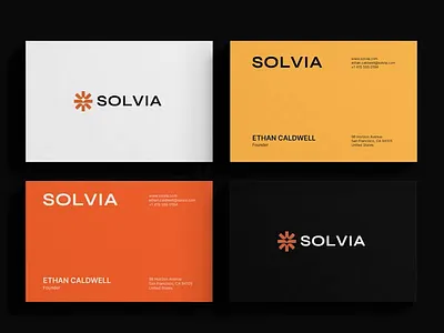 Solvia Branding animate b2b brand brand design brand identity branding company energy identity logo logo design minimal print saas sun visual branding visual identity