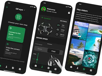 Drone Management Software Design app design branding design graphic design illustration ios app logo mobile app design ui ux