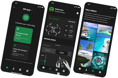 Drone Management Software Design app design branding design graphic design illustration ios app logo mobile app design ui ux