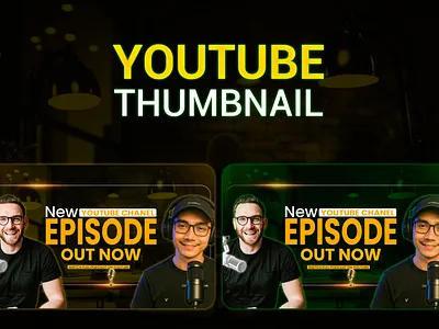 Podcast Youtube Thumbnail Design graphic design
