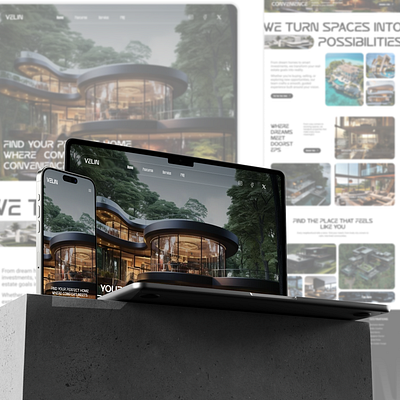 Modern Real Estate Website – UI/UX Design figma graphic design landing page minimal ui modern ui product design ui user interface ux