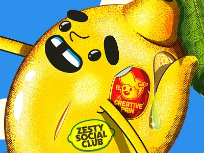 Lemon Head branding illustration illustrator lemon skater the creative pain vector