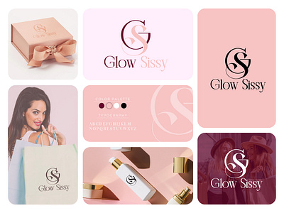Glow Sissy – Elegant, Feminine & Modern Identity beauty logo brand design branding cosmetics brand logo creative logo creative logo design design feminine branding feminine logo graphic design illustration logo design minimalist logo design spa logo typography unique logo