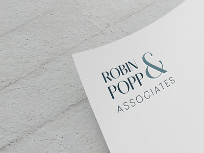 Robin Popp & Associates Logo and Branding brand design branding design graphic design logo typography