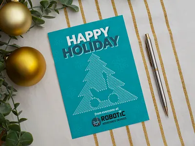 RAD Season Greeting Card branding card card design chritsmas clean corporate creative design graphic design greeting holiday modern new year print professional seasonal card seasonal card design tree xmas
