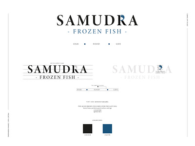 Samudra Frozen Fish Company Branding branding graphic design illustration logo
