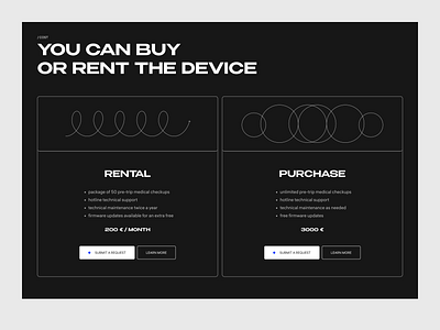 Pricing Comparison – Minimal Dark Mode UI, Product Page dark mode interface landing page minimal minimalist modern ui pricing page pricing plan pricing section product design ui ui design ui ux ui ux design user experience user interface ux ux design web design website