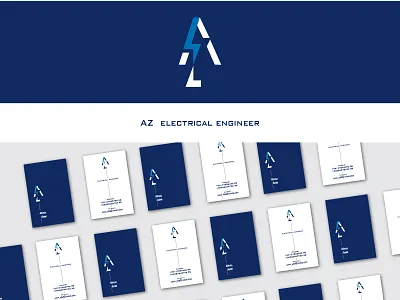 branding of an electrical engineer branding business card design electrical engineer graphic design logo vector