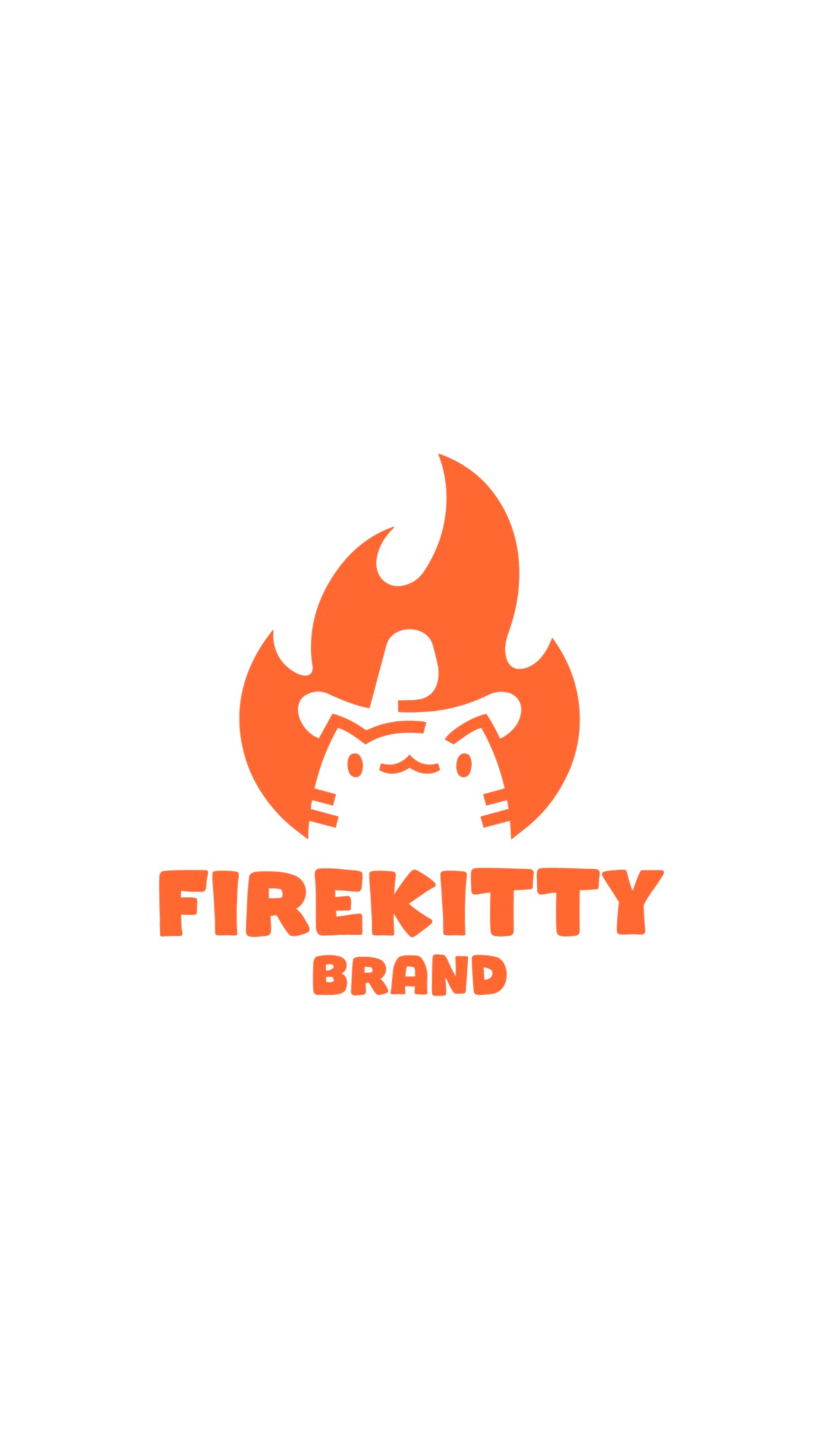 Fire Kitty Exclusive Logo Design for Sale by Anhdodes anhdodes animal bbq branding cat design fire flame icon kitten kitty logo logo design logomark pet restaurant symbol