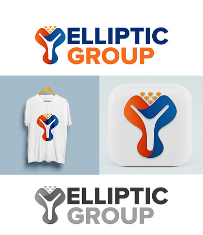 ELLIPTIC GROUP (A Technology Company. background enhancement branding design graphic design illustration logo product retouching technology