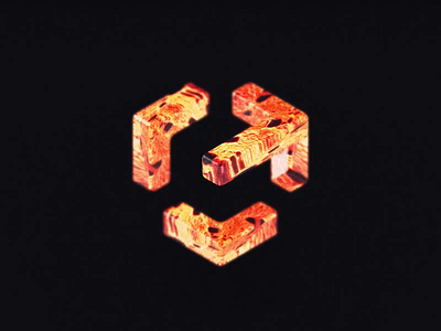 The Hottest Logo Ever 3d arrow blockchain branding crypto cybersports esports gamedev gaming gradient icon identity lava lepisov logo security spline tech texture web3