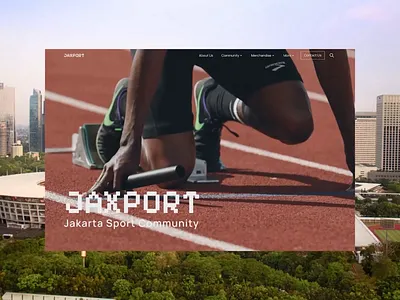 JAXPORT ー Sports Community Website animation community digital figma fitness green healthy indonesia jakarta outdoor product design prototyping space sports ui uiux user experience design user interface design ux website