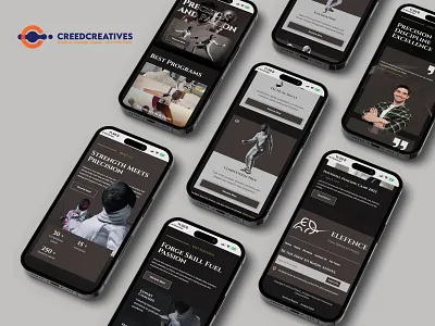 Fencing Academy Website – Precision & Passion agencycreatives branding design illustration ui uiux userinterface webdesign webdevelopment website