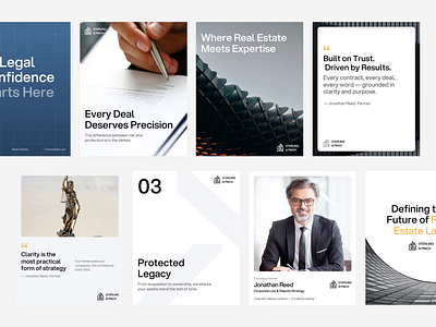 Law Firm Social Media Posts architectural layout branding consultant corporate corporate visuals justice law law firm identity lawyer lawyer consulting legal services marketing marketing assets marketing post posts real estate social media social media post social media template social posts