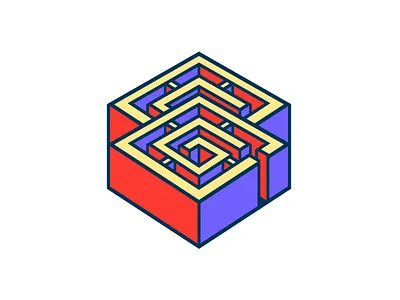 Labyrinth Letter G Playful Logo branding business logo contemporary cube design drawing elegance fun geometric graphic design illustration labyrinth letter g logo logoground logomaker playful pop art ui