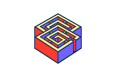 Labyrinth Letter G Playful Logo branding business logo contemporary cube design drawing elegance fun geometric graphic design illustration labyrinth letter g logo logoground logomaker playful pop art ui