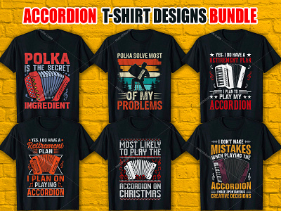 ACCORDION T-Shirt Designs Bundle accordion design tshirt accordion t shirt design branding bulk t shirt design canva t shirt design custom t shirt custom t shirt design design graphic design graphic t shirt how to design a shirt how to design a t shirt illustration logo murch by amazon photoshop t shirt t shirt t shirt design vintage t shirt design