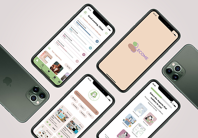 BECOME - UX/UI Design, Mental Health APP app app design logo logo design mental health app mvp ui design ux design ux research ux writing uxui design