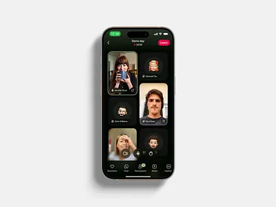 Your Meeting Room ✦ Video calls and Conferencing App for iOS app design call ios meeting minimal design online meeting tab bar video video calls video conference zoom