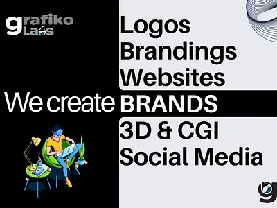We are Grafiko Labs 3d brand brand creation brand design branding cgi creative agency design grafiko labs graphic design illustration logo logo design social media vector website design websites