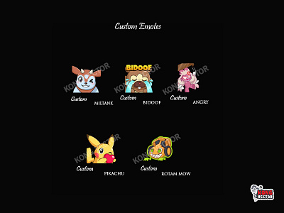 Custom Twitch Emotes cartoon design emoji emote emotes illustration twitch twitchemote twitchemotes