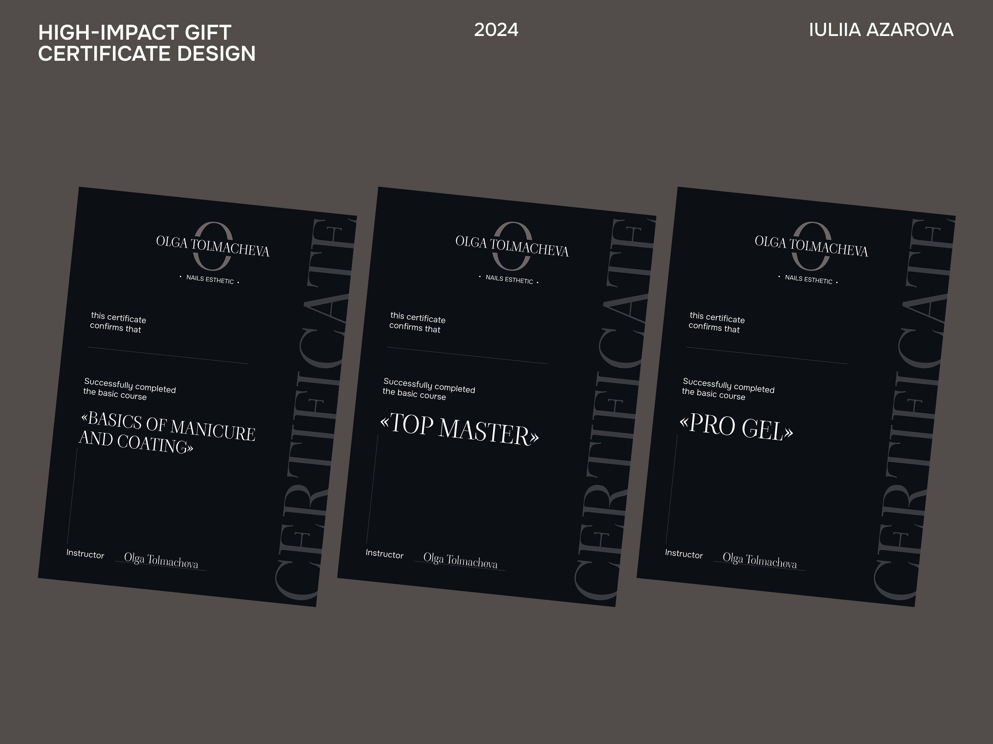 Example of Gift Certificate & Voucher Design