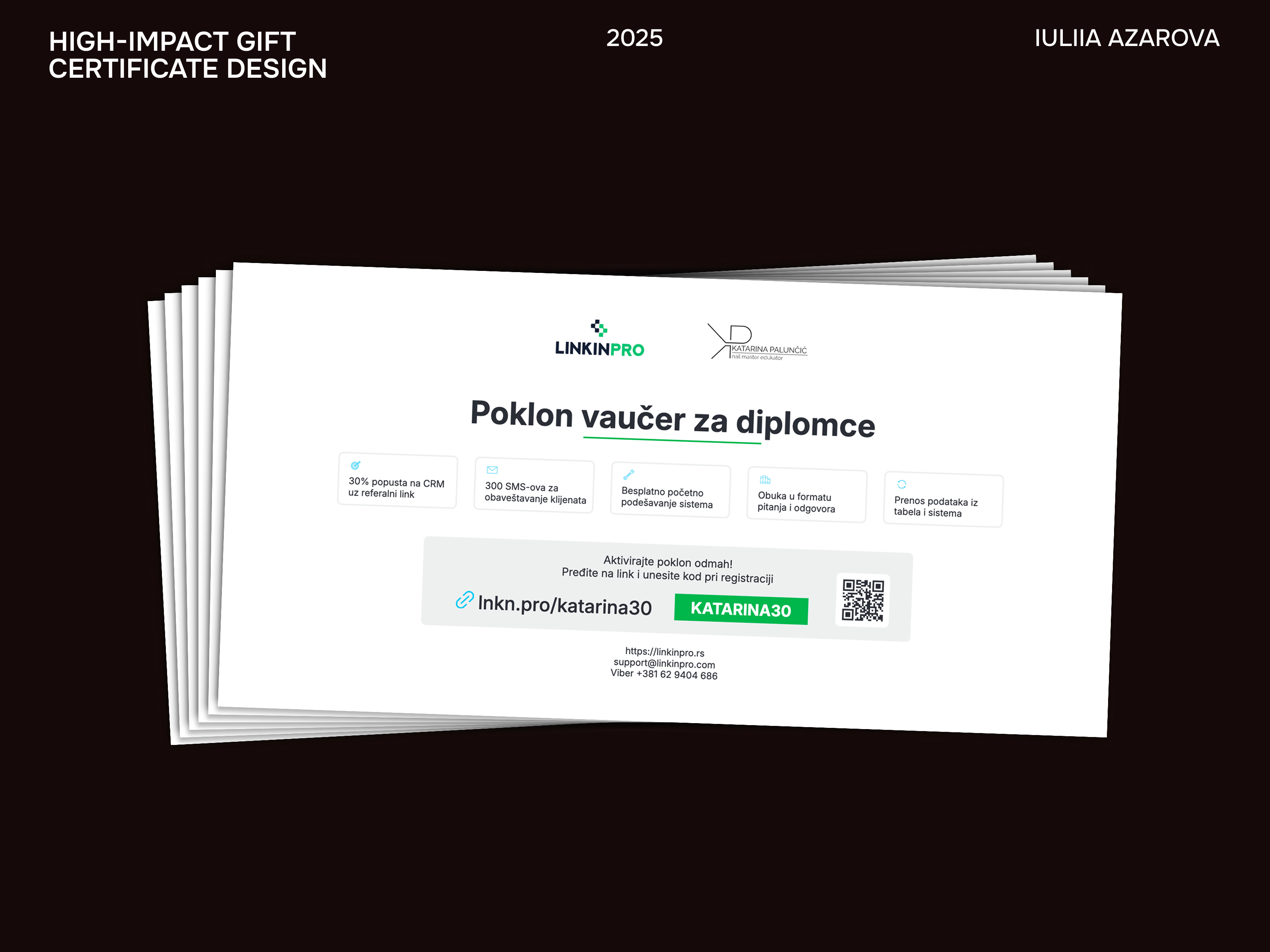 Example of Gift Certificate & Voucher Design