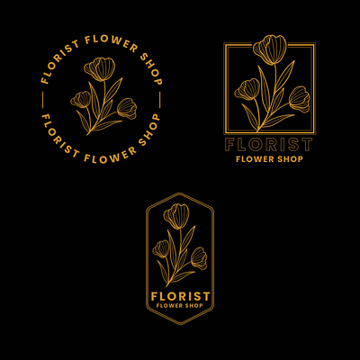 Florist Flower Shop branding design graphic design illustration logo typography vector