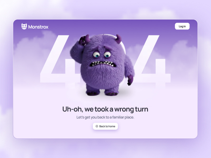 Animated 404 web page UI adobe photoshop adobe xd app behance daily ui design figma gemini illustration jitter ui