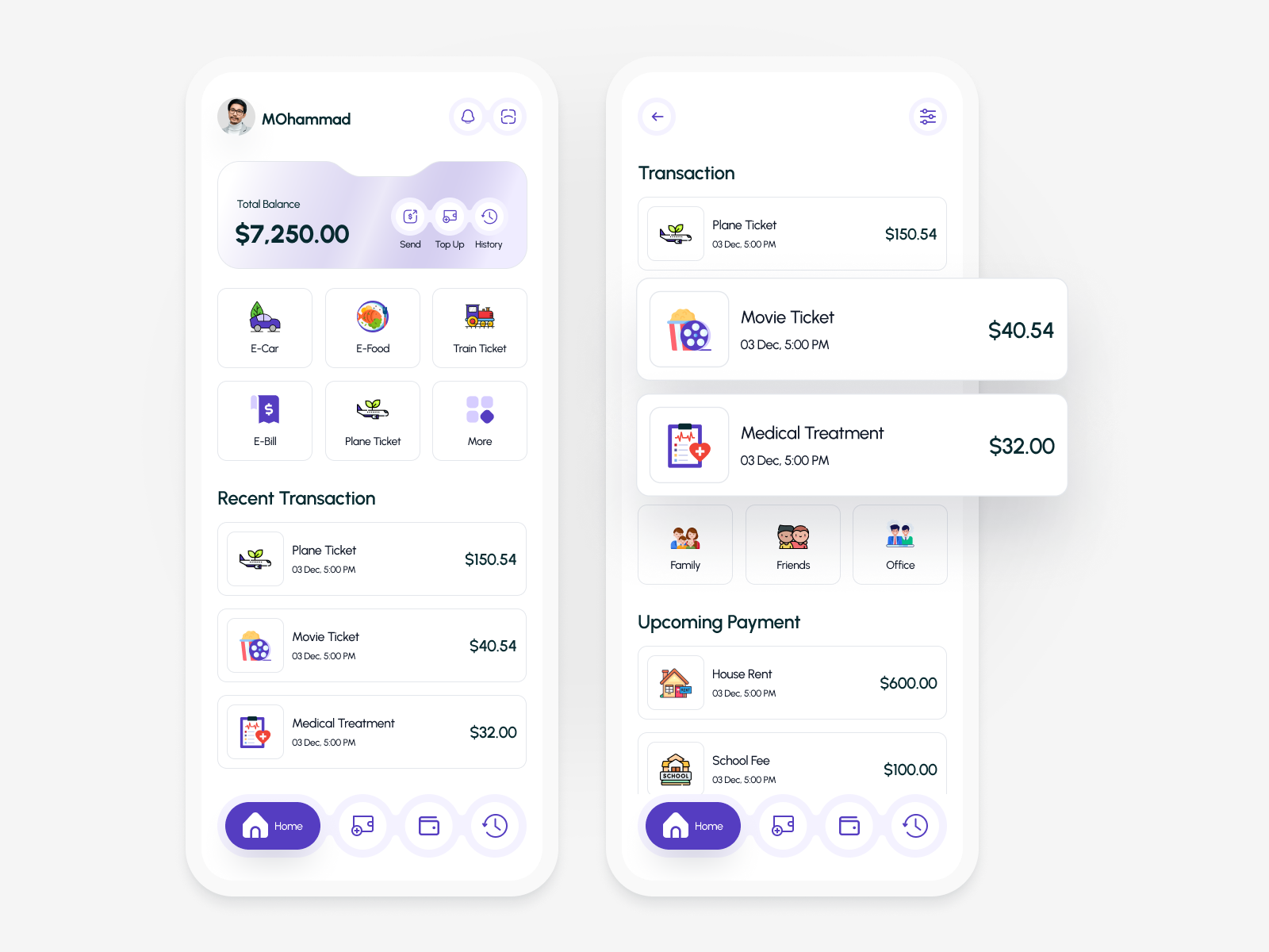 Fintech Mobile App – Modern Wallet UI appdesign designinspiration dribbble fintech fintechdesign interface minimaldesign mobileapp mobilebanking paymentapp uidesign uxdesign walletapp