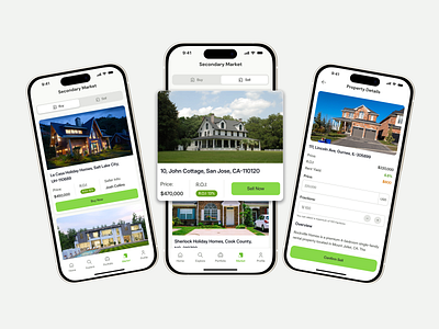 Fractional Real Estate – Secondary Market Experience appdesign branding cleanui fractionalrealestate illustration investmentapp marketplacedesign mobile app mobile app design mobiledesign productdesign realestateapp secondarymarket solguruz tradingapp uidesign uiux uxdesign