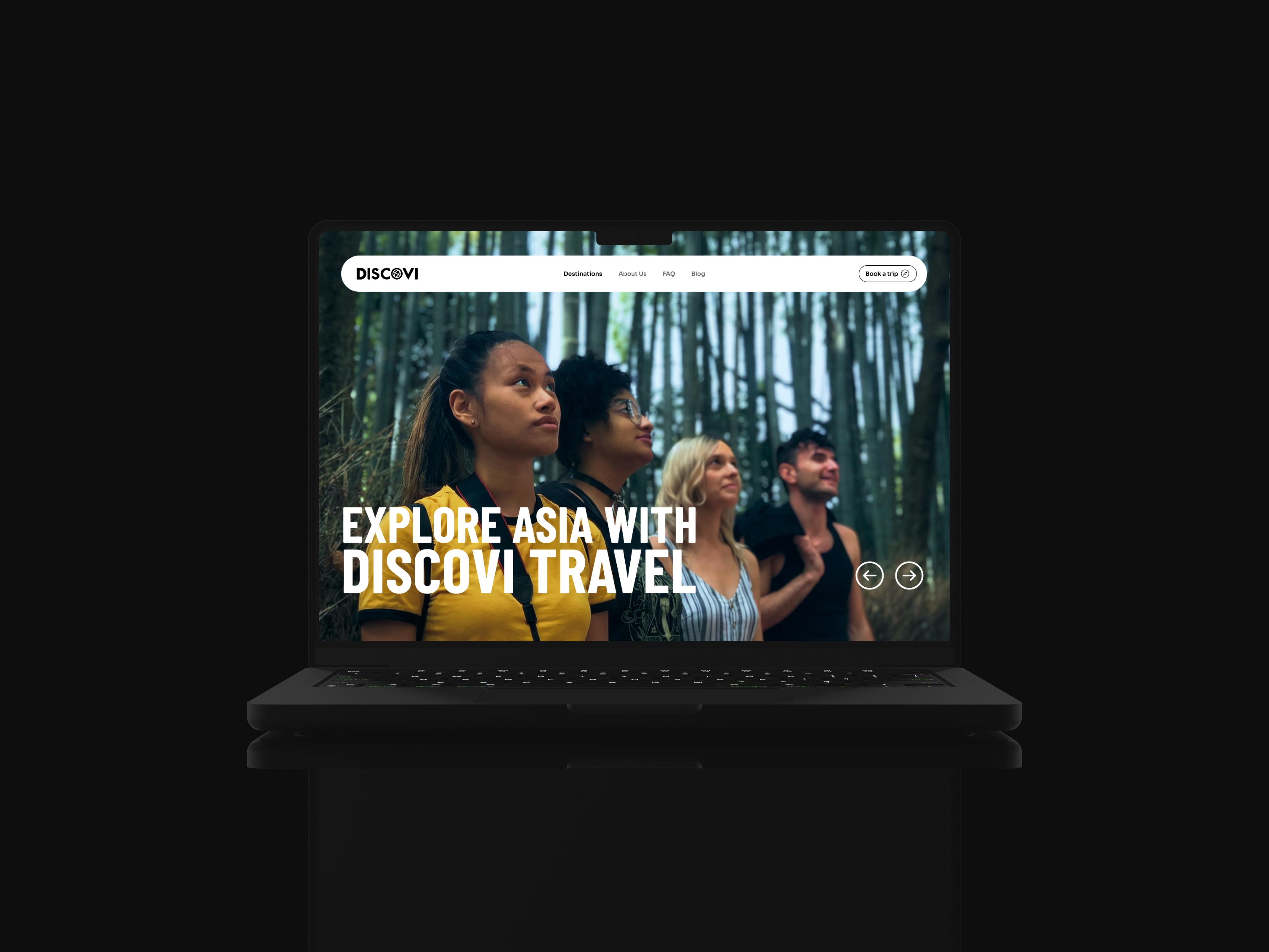 Discovi Travel: Brand & Web Refresh animation branding logo prototyping travel ui web