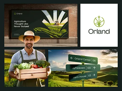 Orland 2 | AI Farming Business | Logo & Brand design for sale! agriculture logo ai artificial intelligence brand design branding farm logo graphic design logo logo for sale minimal