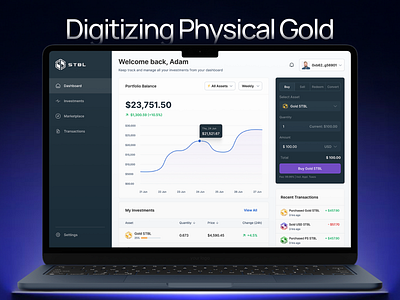 STBL - Web & Mobile App app conversion dashboard design fintech functionality insights investment management navigation performance portfolio saas seamless tracking ui ux ux design web app website