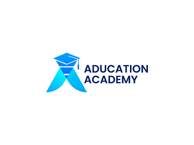 Aducation Academy app logo design brand design brand identity branding design flat design graphic design illustration logo