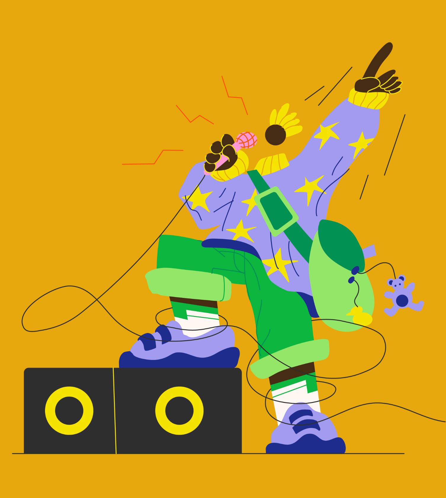 Festival 5 for FREEPIK illustration vector