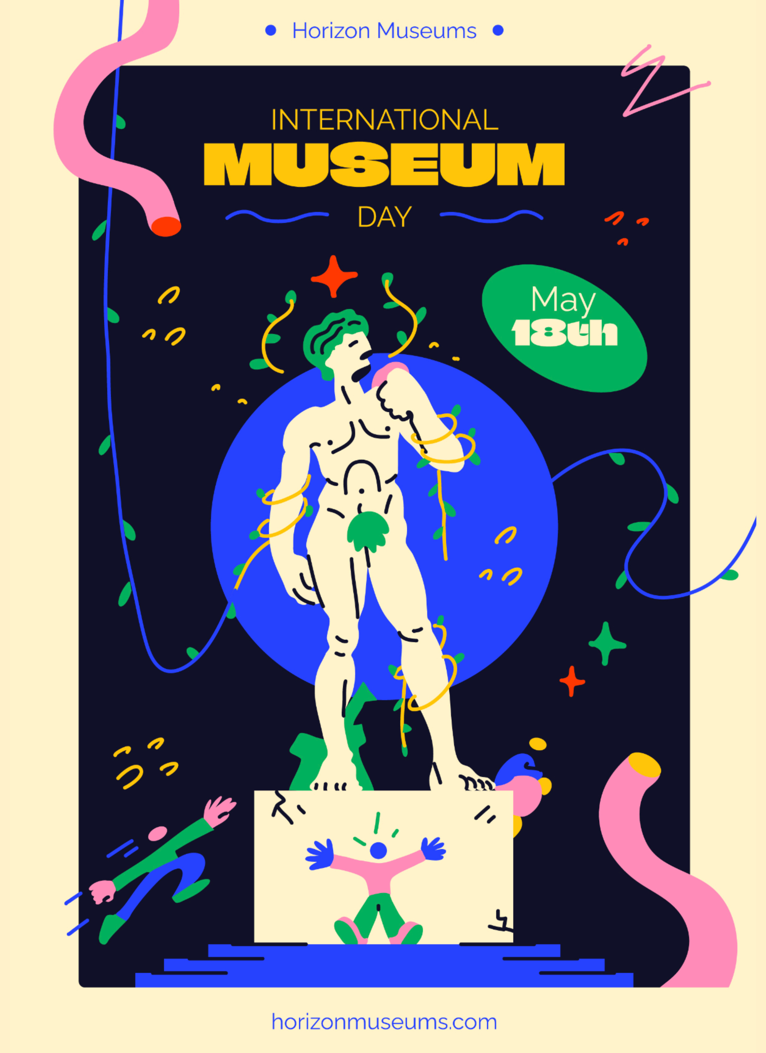 International Museum Day for FREEPIK graphic design illustration vector