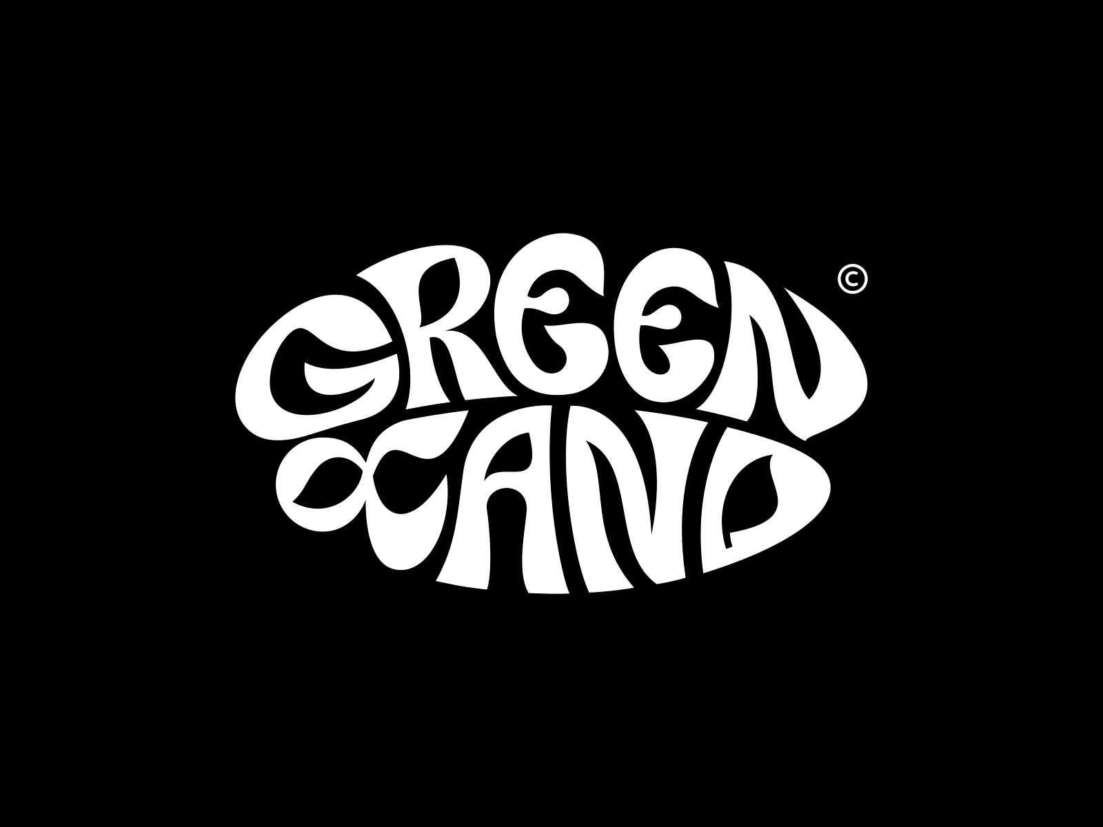 Greenland branding designlogo flowershop greenland identity letters logo logotype patrykbelc typography